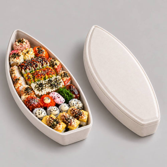 High Quality Paper Pulp Tableware Food Container Take Away Box