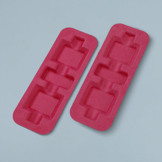 Sustainable Molded Pulp Red Inner Tray