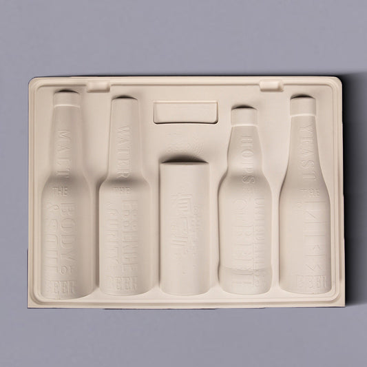 Clamshell Pulp Moulding Sustainable Beverage Packaging