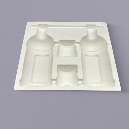 Dry Press Molded Pulp Tray For 750Ml Bottle